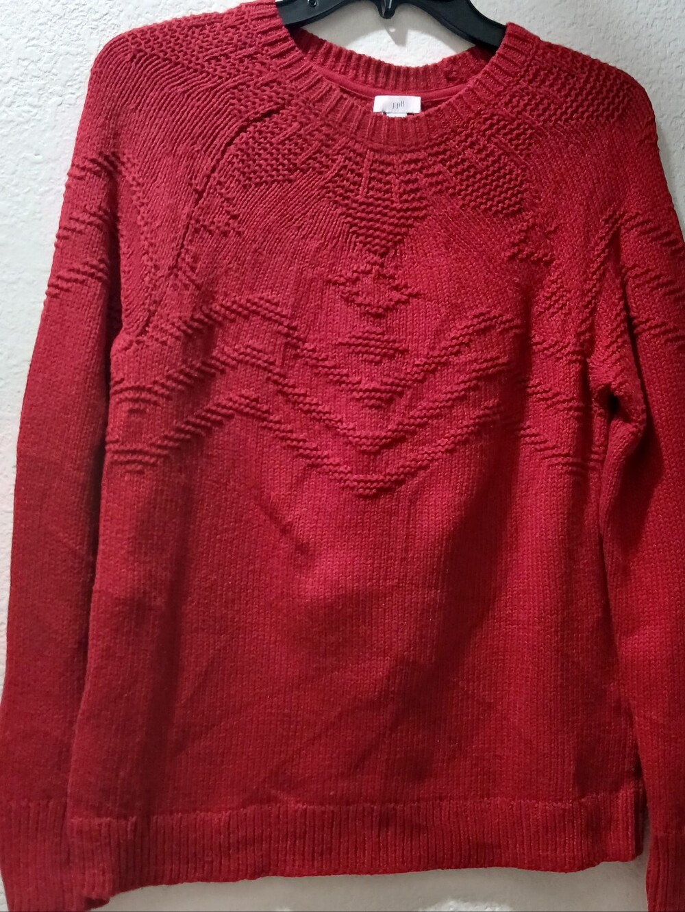 j jill size Xs Classic Red Crewneck Knit Sweater - Women
